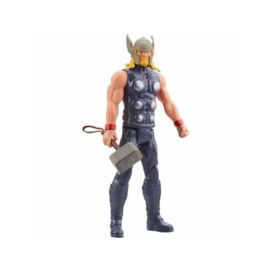 Figura de ação Thor com capacete e martelo