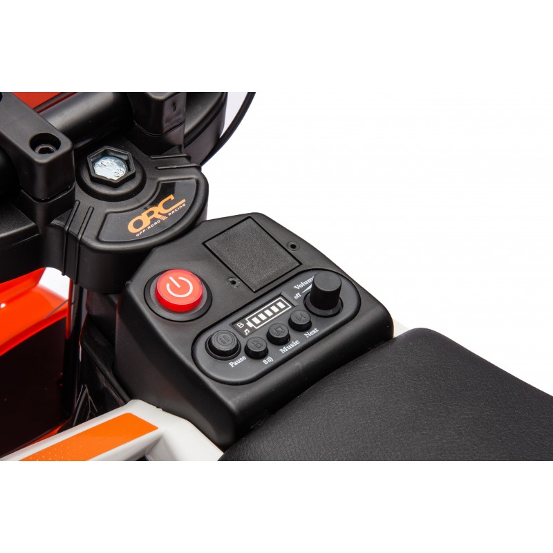 Painel de controlo preto com botão vermelho e ecrã digital