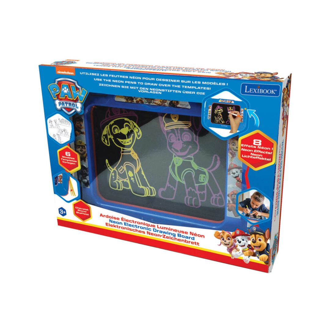 Quadro electrónico de desenho luminoso neon Paw Patrol na embalagem