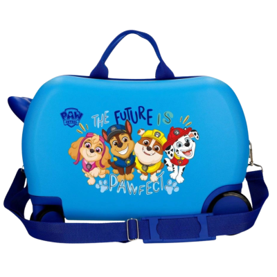 Mala de viagem infantil azul com personagens do Paw Patrol