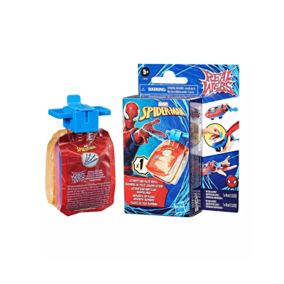 Perfume Spider-Man com embalagem azul e vermelha