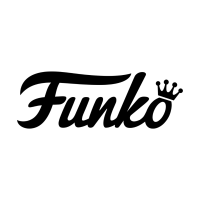 Logótipo preto da marca Funko com coroa sobre a letra o