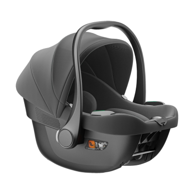 cadeira auto para bebé cinzento escuro com pega e capa ajustável