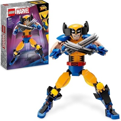 Figura LEGO de Wolverine com caixa do conjunto