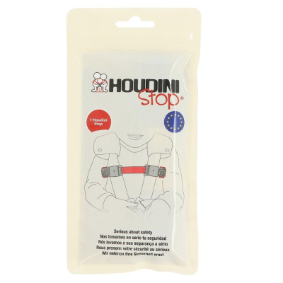Embalaem de cinto de segurança para crianças HOUDINI Stop com texto de segurança multilingue