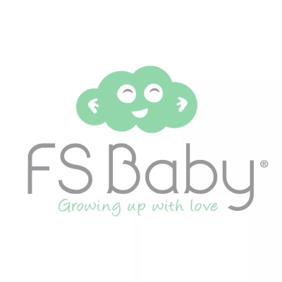 Logótipo FS Baby com nuvem sorridente e texto
