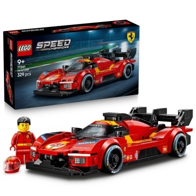LEGO SPEED CHAMPIONS Ferrari 499P com mini figura e caixa.