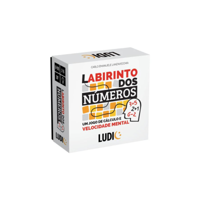 Caixa do jogo de tabuleiro LABIRINTO DOS NÚMEROS da marca LUDI