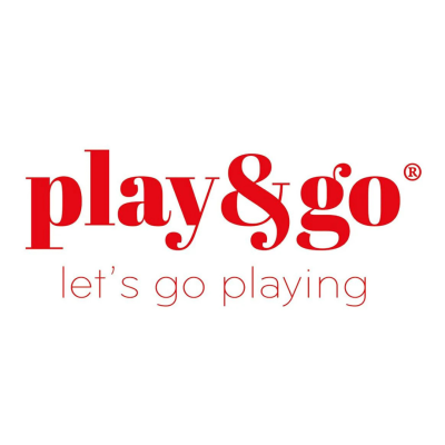 Logótipo vermelho play&go com frase lets go playing