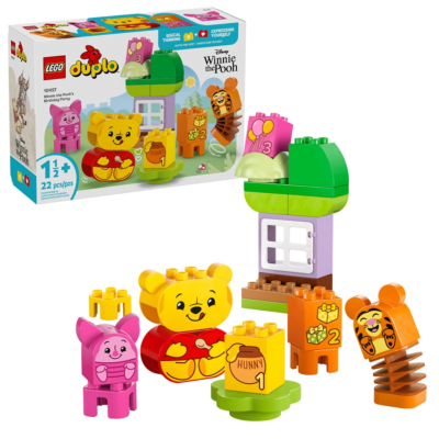 LEGO Duplo Winnie the Pooh com blocos e personagens coloridos em embalagem