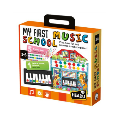 Caixa de brinquedo musical educativo colorido para crianças entre 3 e 6 anos