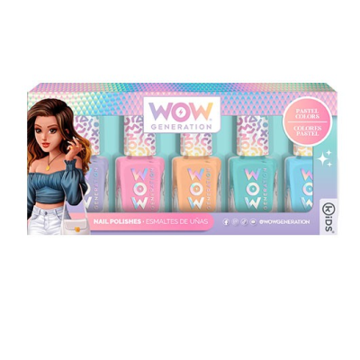 Conjunto de vernizes de unhas pastel da WOW Generation para crianças