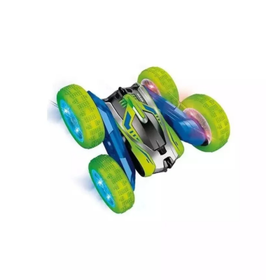 Carrinho de brinquedo rádio controlado com rodas verdes translúcidas