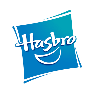 Logotipo Hasbro em azul e branco