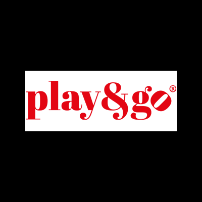 Logotipo vermelho da marca play&go® em fundo branco.