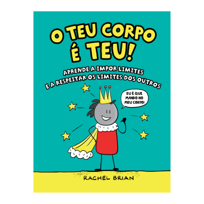 Capa de livro infantil com personagem e texto sobre limites pessoais