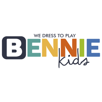 Logótipo colorido BENNIE kids com frases