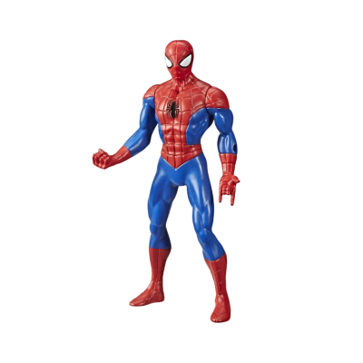 Figura de ação Homem-Aranha vermelha e azul em plástico