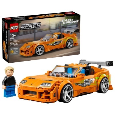 LEGO Speed Champions Fast & Furious Toyota Supra MK4 com mini-figura e caixa