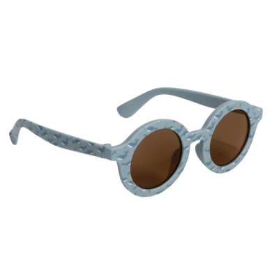 Óculos de sol com armação azul claro e lentes castanhas