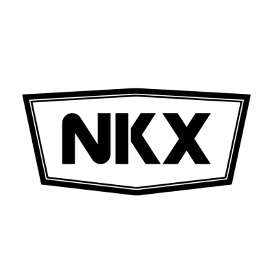 Logótipo preto com letras NKX em fundo branco
