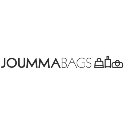 Logótipo JOUMMA BAGS com ícones de bolsas