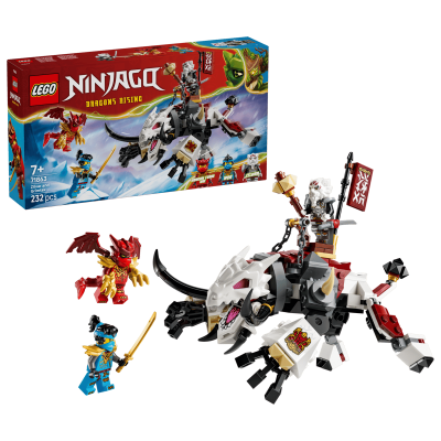 LEGO NINJAGO Dragons Rising set com figuras e dragão em peças de montar