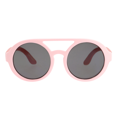 Óculos de sol com armação rosa e lentes escuras
