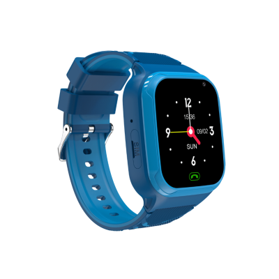 Relógio inteligente azul com ecrã digital