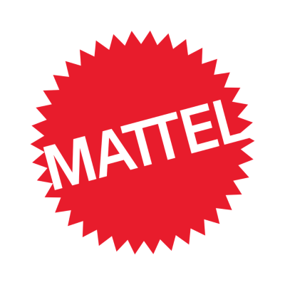 Logótipo Mattel em vermelho e branco