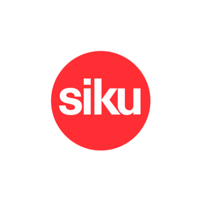 Logótipo da marca siku em círculo vermelho