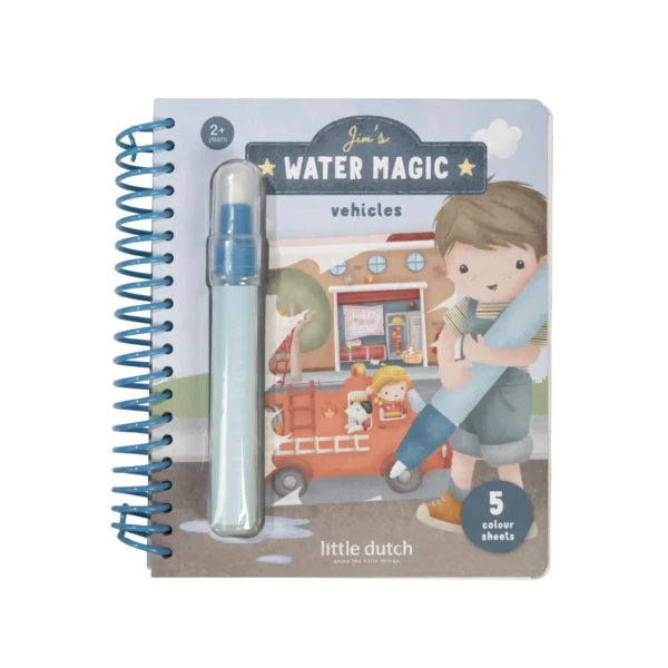 Livro infantil Water Magic com caneta de água azul