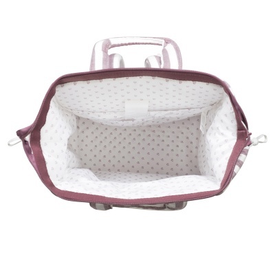 Pasito&#x20;a&#x20;Pasito&#x20;&#x7C;&#x20;Mochila&#x20;de&#x20;Maternidade&#x20;Cherry&#x20;Strips&#x20;-&#x20;Cereja