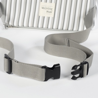 Walking&#x20;Mum&#x20;&#x7C;&#x20;Cadeira&#x20;de&#x20;Refei&#x00E7;&#x00E3;o&#x20;Port&#x00E1;til&#x20;Botton&#x20;Strips&#x20;-&#x20;Branco