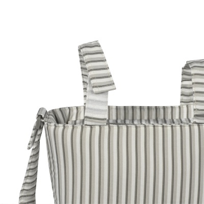 Walking&#x20;Mum&#x20;&#x7C;&#x20;Bolsa&#x20;de&#x20;Passeio&#x20;Botton&#x20;Strips&#x20;-&#x20;Branco