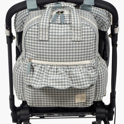 Walking&#x20;Mum&#x20;&#x7C;&#x20;Mochila&#x20;de&#x20;Maternidade&#x20;Pralin&#x00E9;&#x20;Vichy&#x20;Matcha