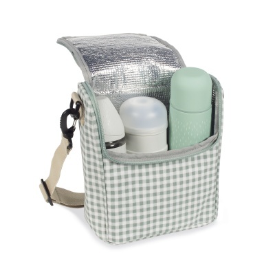 Walking&#x20;Mum&#x20;&#x7C;&#x20;Bolsa&#x20;T&#x00E9;rmica&#x20;I&#x20;Love&#x20;Vichy&#x20;-&#x20;Verde