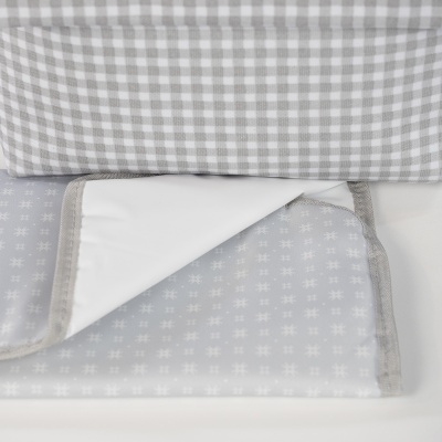 Walking&#x20;Mum&#x20;&#x7C;&#x20;Mochila&#x20;de&#x20;Maternidade&#x20;I&#x20;Love&#x20;Vichy&#x20;-&#x20;Cinza