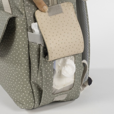 Walking&#x20;Mum&#x20;&#x7C;&#x20;Mochila&#x20;de&#x20;Maternidade&#x20;Polka&#x20;Dot&#x20;Poppy&#x20;Moss