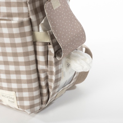 Walking&#x20;Mum&#x20;&#x7C;&#x20;Mochila&#x20;de&#x20;Maternidade&#x20;Caetana&#x20;Sand&#x20;-&#x20;Bege