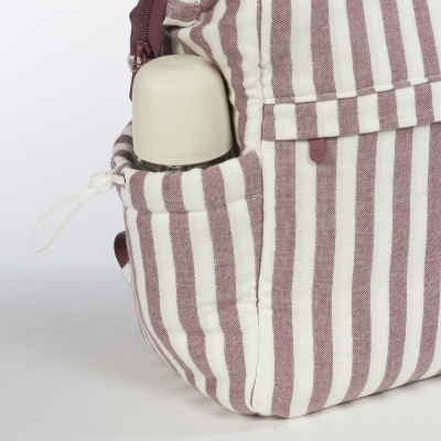 Pasito&#x20;a&#x20;Pasito&#x20;&#x7C;&#x20;Mochila&#x20;de&#x20;Maternidade&#x20;Cherry&#x20;Strips&#x20;-&#x20;Cereja