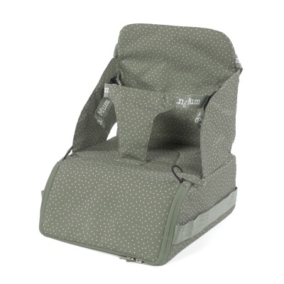 Walking&#x20;Mum&#x20;&#x7C;&#x20;Cadeira&#x20;de&#x20;Refei&#x00E7;&#x00E3;o&#x20;Port&#x00E1;til&#x20;Polka&#x20;Dot&#x20;Poppy&#x20;Moss