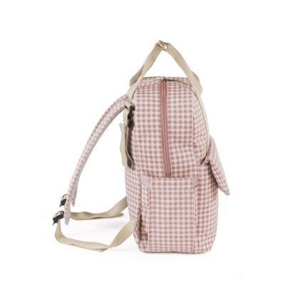 WALKING&#x20;MUM&#x20;&#x7C;&#x20;MOCHILA&#x20;DE&#x20;MATERNIDADE&#x20;I&#x20;LOVE&#x20;VICHY&#x20;PINK