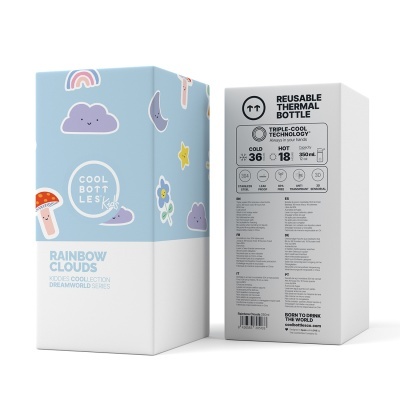 Cool&#x20;Bottles&#x20;&#x7C;&#x20;Kiddies&#x20;Rainbow&#x20;Clouds&#x20;350ml
