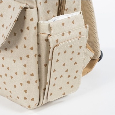 WALKING&#x20;MUM&#x20;&#x7C;&#x20;MOCHILA&#x20;POPPY&#x20;HEARTS&#x20;CINNAMON