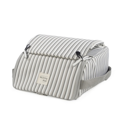 Walking&#x20;Mum&#x20;&#x7C;&#x20;Cadeira&#x20;de&#x20;Refei&#x00E7;&#x00E3;o&#x20;Port&#x00E1;til&#x20;Botton&#x20;Strips&#x20;-&#x20;Branco