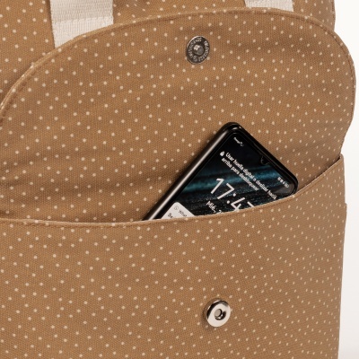 Walking&#x20;Mum&#x20;&#x7C;&#x20;Mochila&#x20;de&#x20;Maternidade&#x20;Polka&#x20;Dot&#x20;Poppy&#x20;Cinnamon