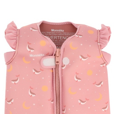 Monn&#x00EB;ka&#x20;&#x7C;&#x20;Colete&#x20;flutuador&#x20;Whale&#x20;Pink&#x20;Learning