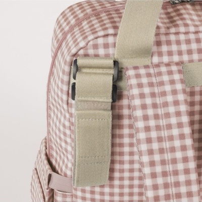 WALKING&#x20;MUM&#x20;&#x7C;&#x20;MOCHILA&#x20;DE&#x20;MATERNIDADE&#x20;I&#x20;LOVE&#x20;VICHY&#x20;PINK