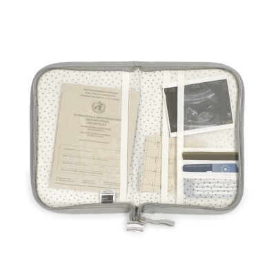 Walking&#x20;Mum&#x20;&#x7C;&#x20;Porta&#x20;Documentos&#x20;Beb&#x00E9;&#x20;Botton&#x20;Strips&#x20;-&#x20;Branco